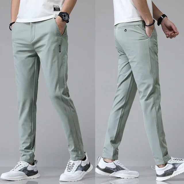 Stretch Slim Straight Casual Pants High Quality Venice Collections