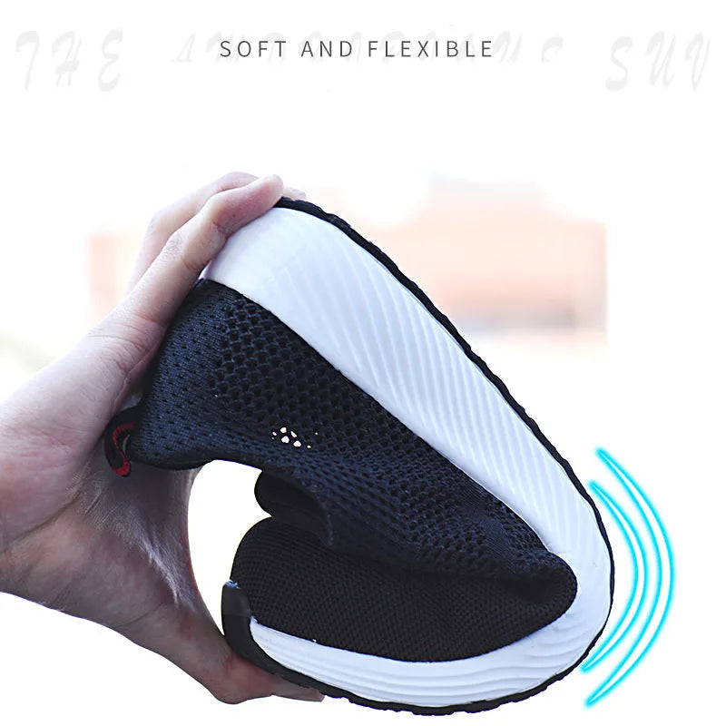 Summer Mesh Light Work Sneakers Steel Toe Protective Work Safety Shoes Men Women Breathable Construction Shoes Work Boots Men Venice Collections