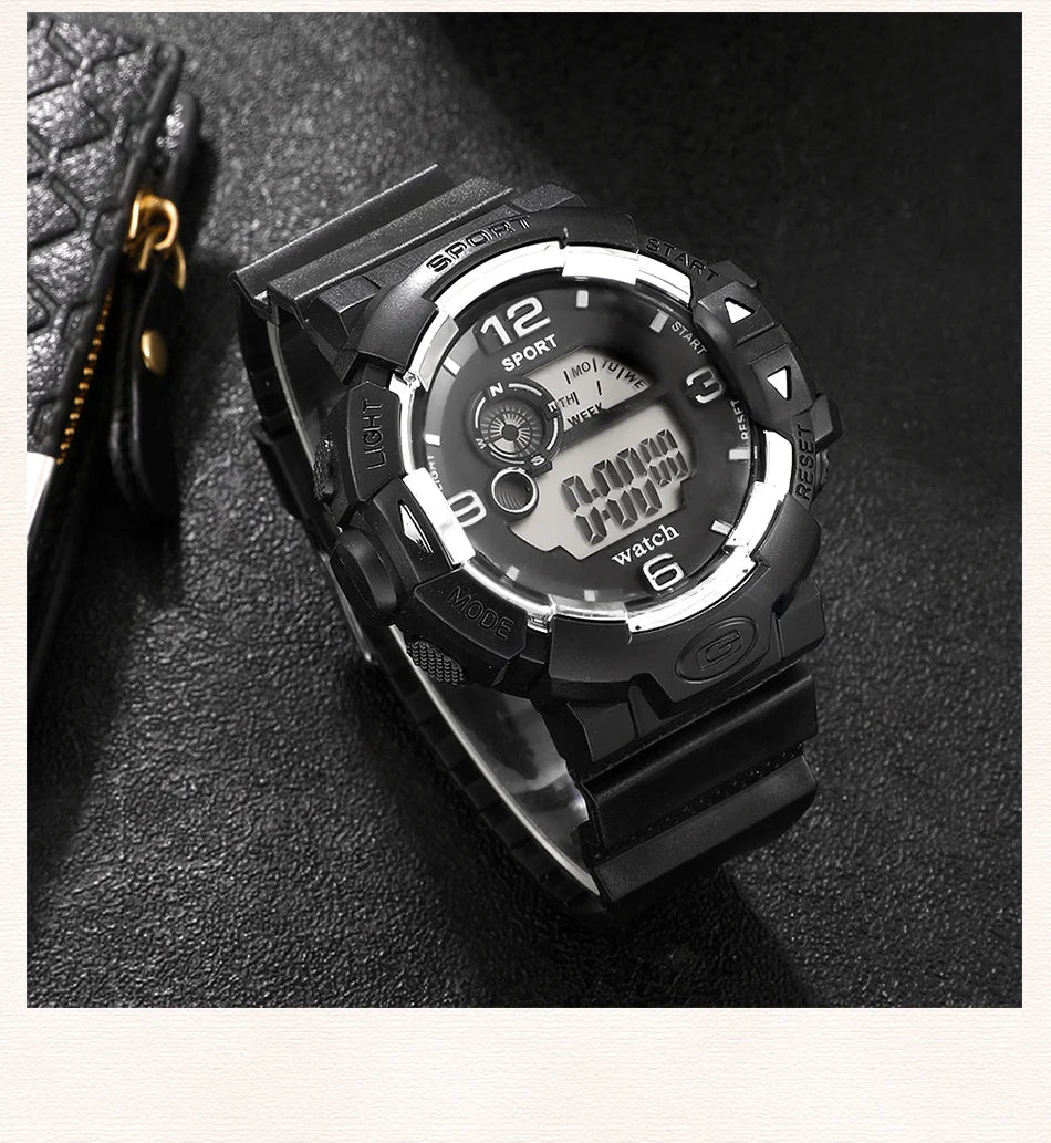 Luminous Men’s Sport Watch – High-End Silicone Strap, Venice Collections