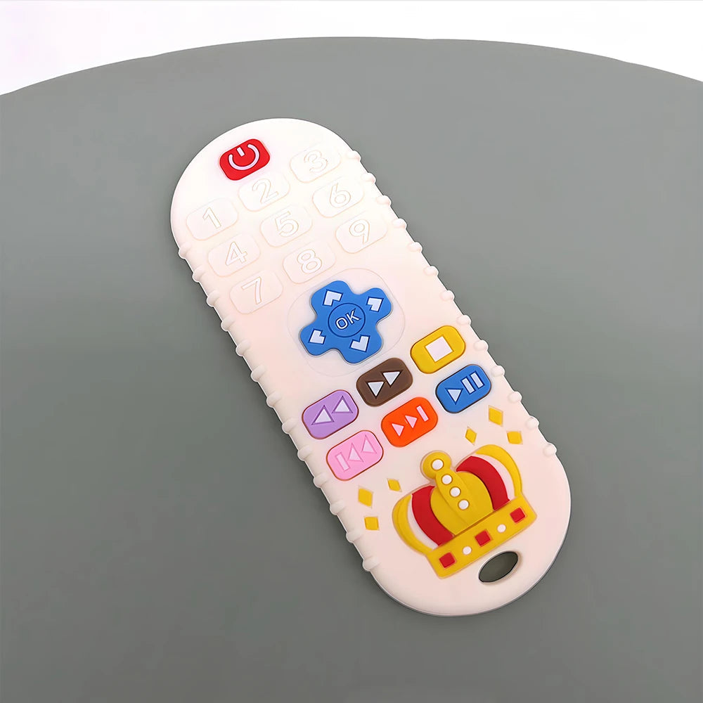 Baby Silicone Teether Set – Remote Control Style Anti-Chew Gloves & Pacifier Toy Venice Collections