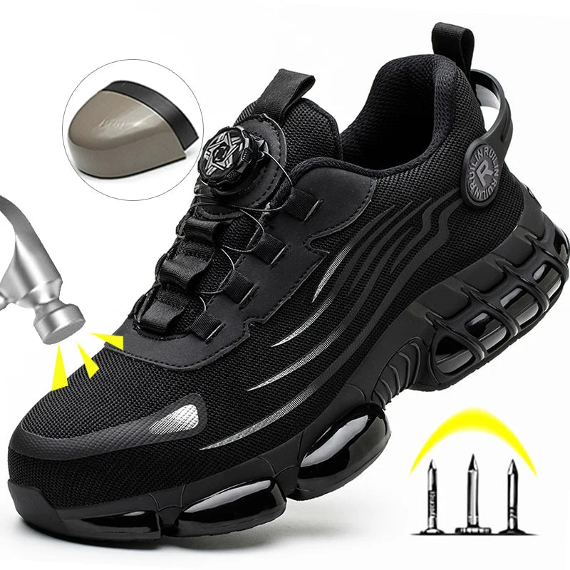 Men’s Safety Shoes – Breathable, Elastic, Odor-Resistant Work Boots Venice Collections