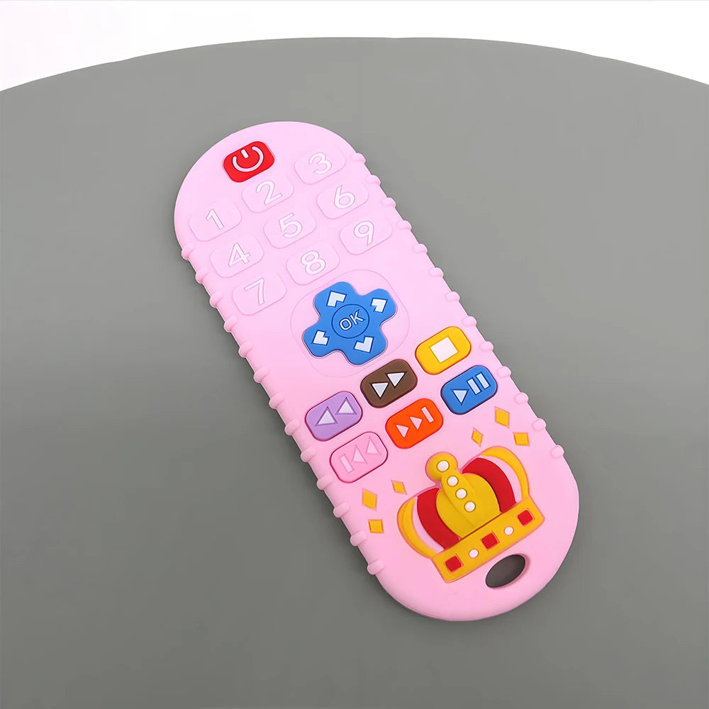 Baby Silicone Teether Set – Remote Control Style Anti-Chew Gloves & Pacifier Toy Venice Collections