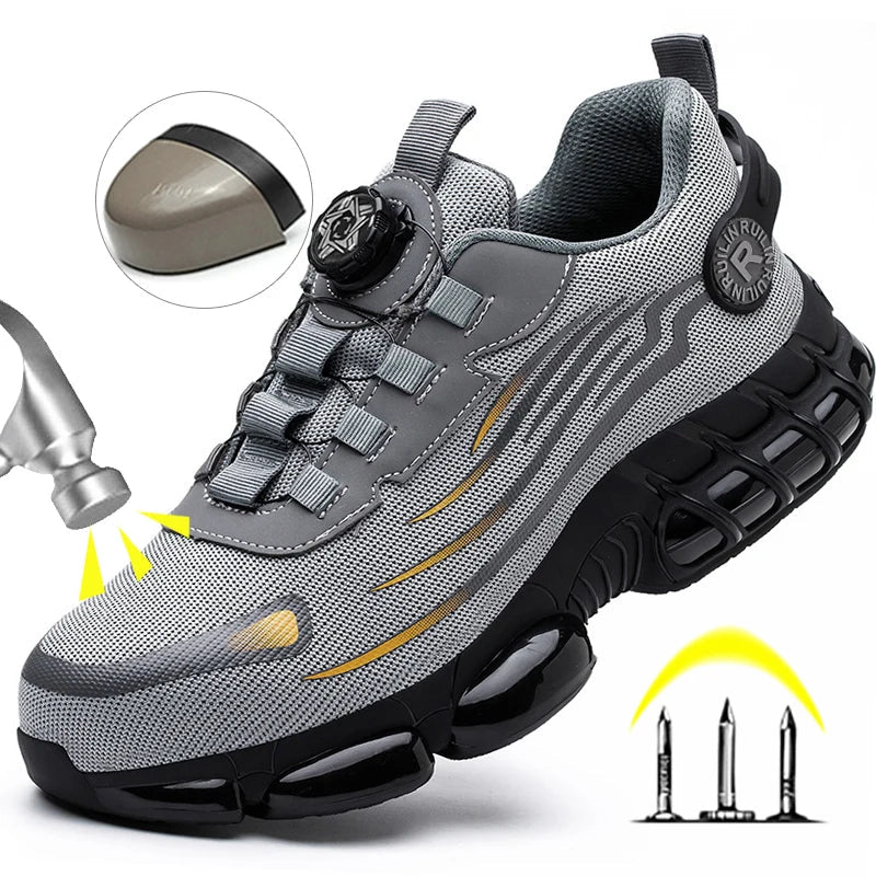 Men’s Safety Shoes – Breathable, Elastic, Odor-Resistant Work Boots Venice Collections