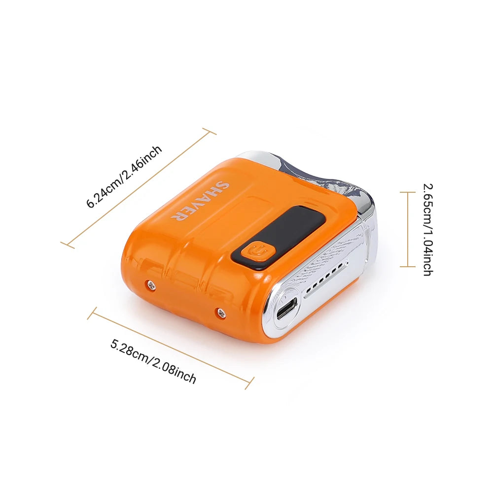 Waterproof Electric Smart Shaver Travel Razor Mini Dual Blade Shaver Venice Collections