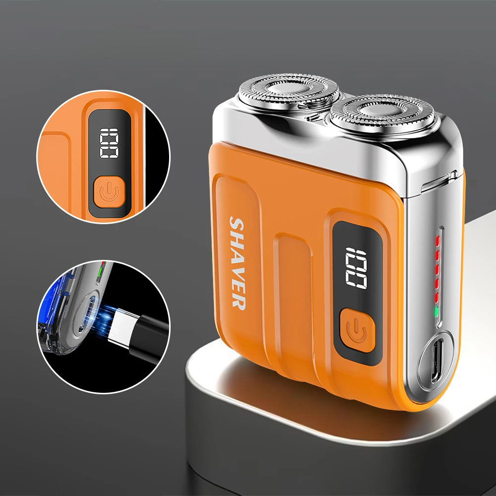 Waterproof Electric Smart Shaver Travel Razor Mini Dual Blade Shaver Venice Collections