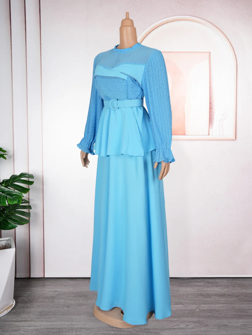 Fashion African Party Dresses for Women New Fashion Ankara Dashiki Chiffon Wedding Gown Elegant Outfits Muslim Dress Abaya Robe Venice Collections