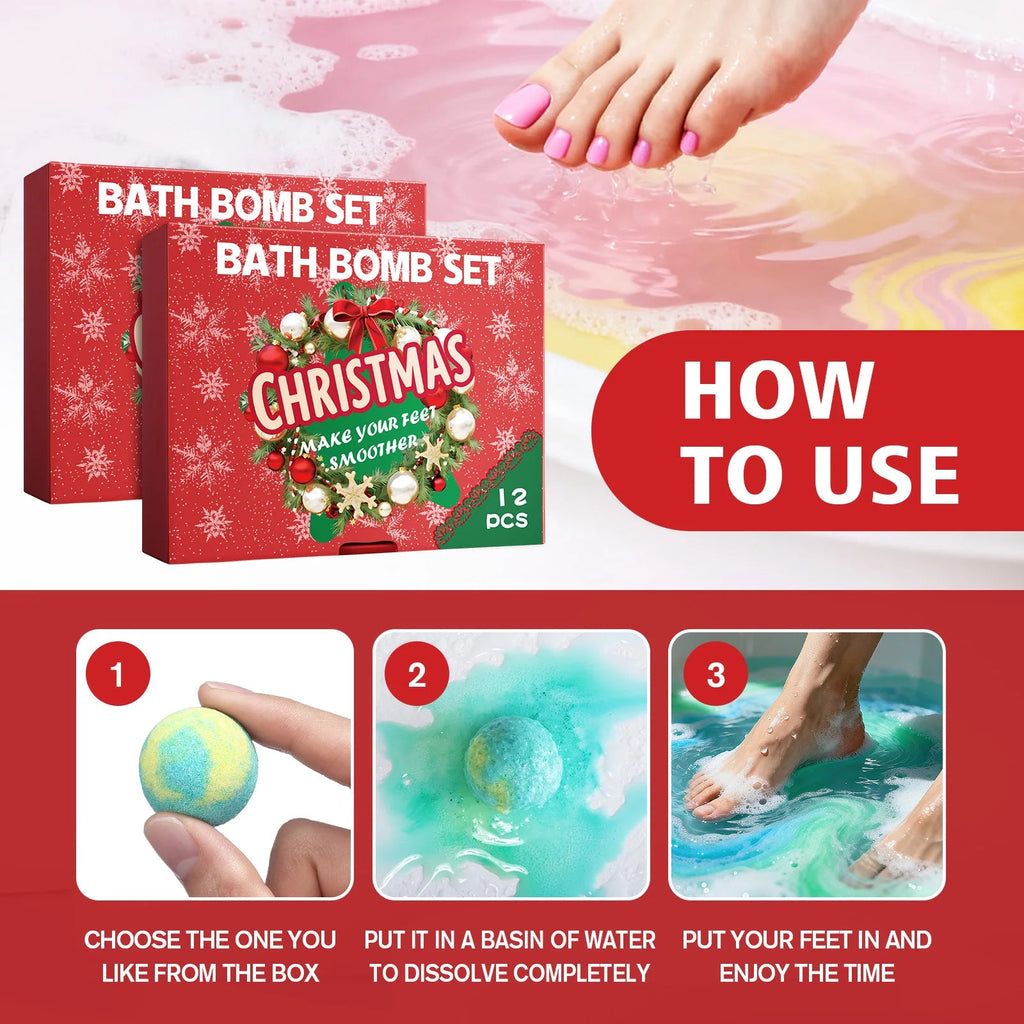 Bath Bomb Set - Sea Salt Bath Softening, Venice Collections