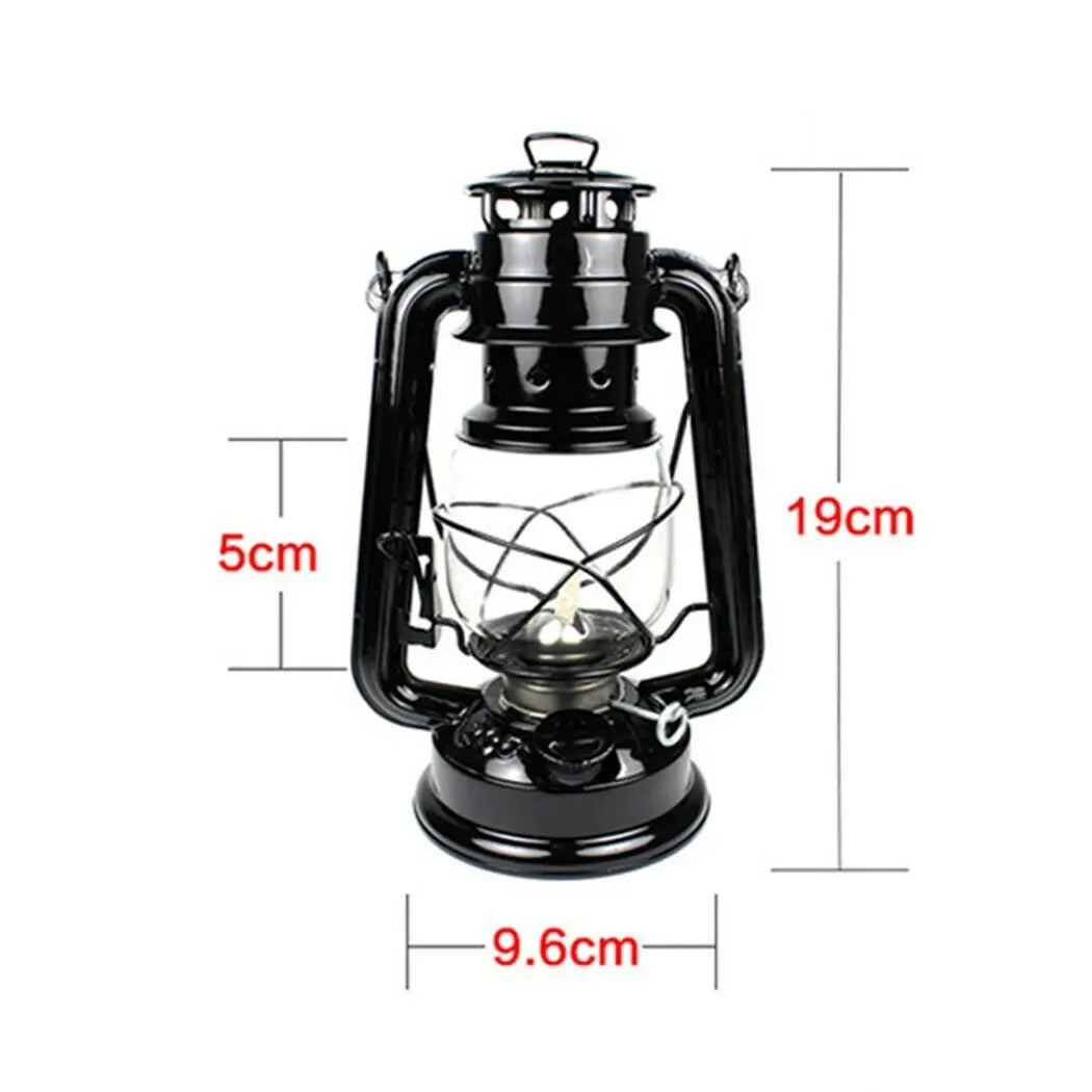 Retro Metal Hurricane Lantern – Handheld Outdoor Venice Collections