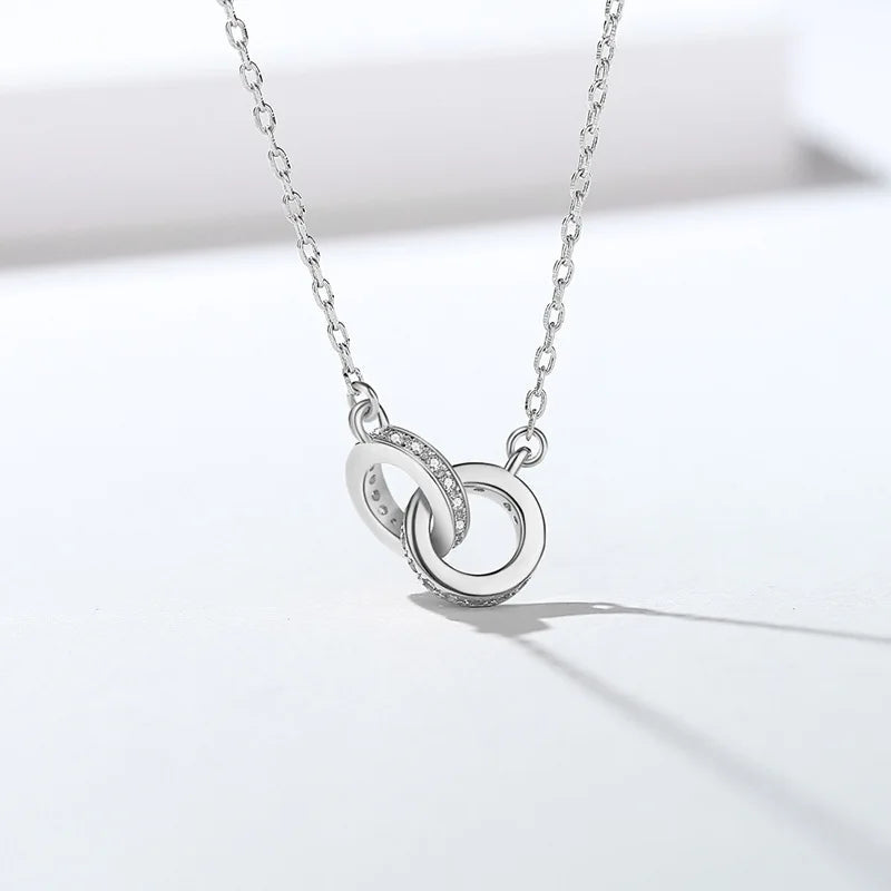 New 925 Sterling Silver Necklace Moissanite Pendant for Women Noble Wedding Jewelry Fine Fashion Party Gift High Quality Venice Collections