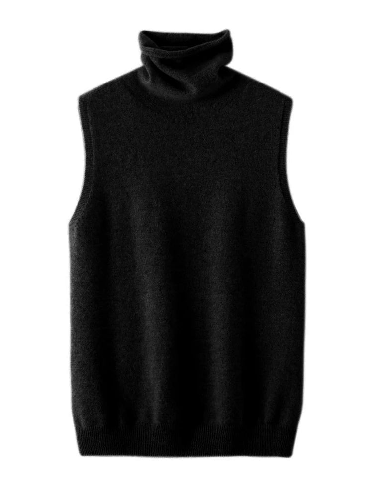 Turtleneck Wool Vest Venice Collections