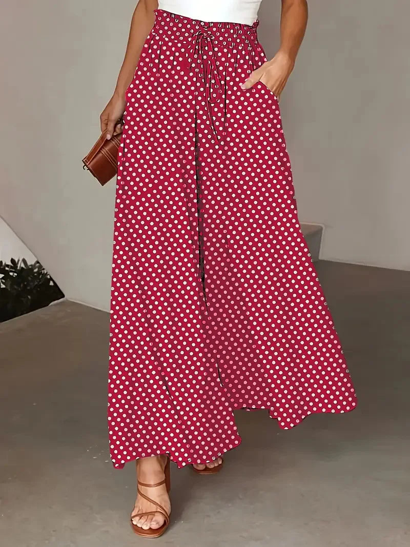 Summer Bohemian Wide-Leg Pants Venice Collections