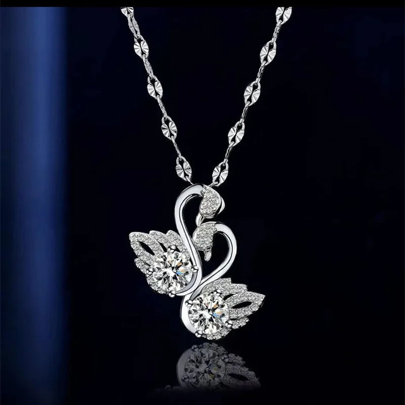 Sterling Silver Necklace Moissanite Venice Collections