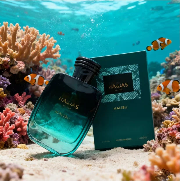 HAWAS MALIBU Men’s Perfume 3.4 FL OZ | Citrus Fragrance Eau de Parfum for Stylish Men Venice Collections