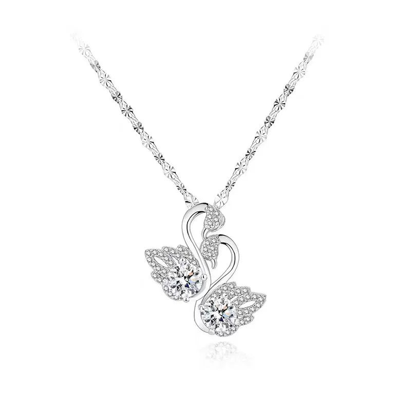 Sterling Silver Necklace Moissanite Venice Collections