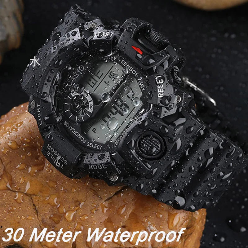 Men's Watch Sports Electronic Wristwatch Large dial Multifunctional Waterproof Venice Collections