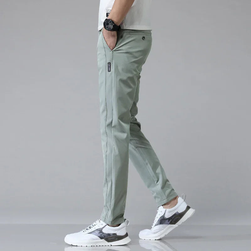 Stretch Slim Straight Casual Pants High Quality Venice Collections