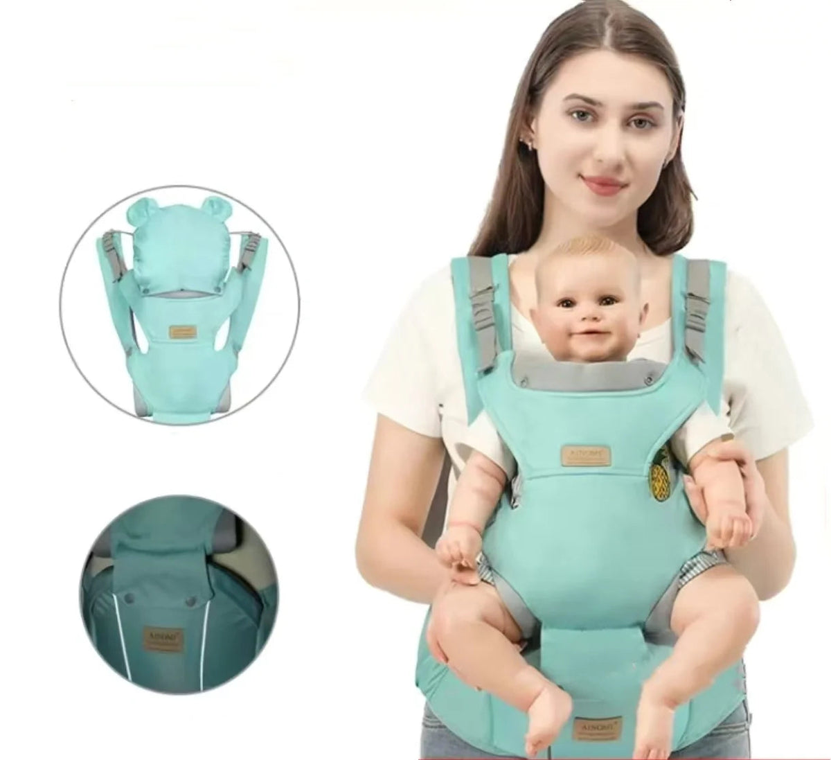 Baby Hipseat Carrier Backpack Straps for Infant 3 IN 1 Venice Collections