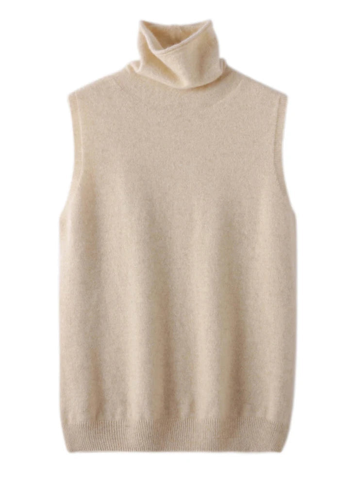 Turtleneck Wool Vest Venice Collections