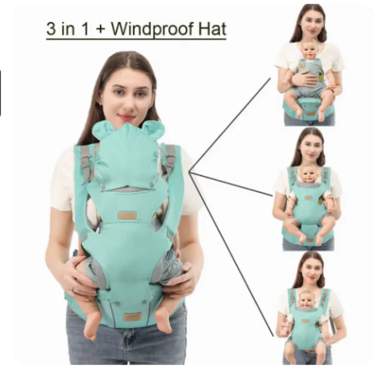 Baby Hipseat Carrier Backpack Straps for Infant 3 IN 1 Venice Collections