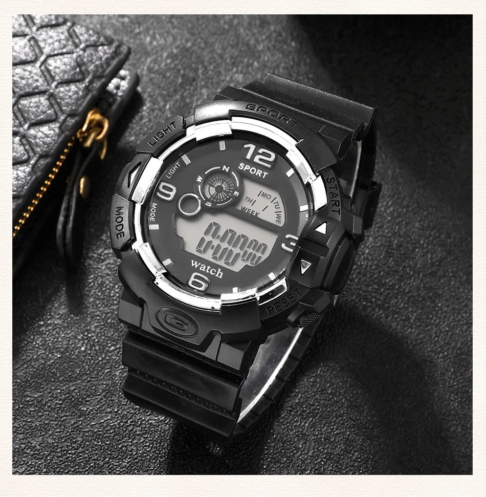 Luminous Men’s Sport Watch – High-End Silicone Strap, Venice Collections