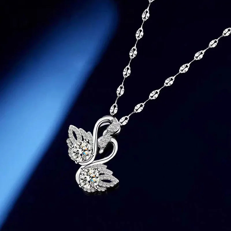 Sterling Silver Necklace Moissanite Venice Collections