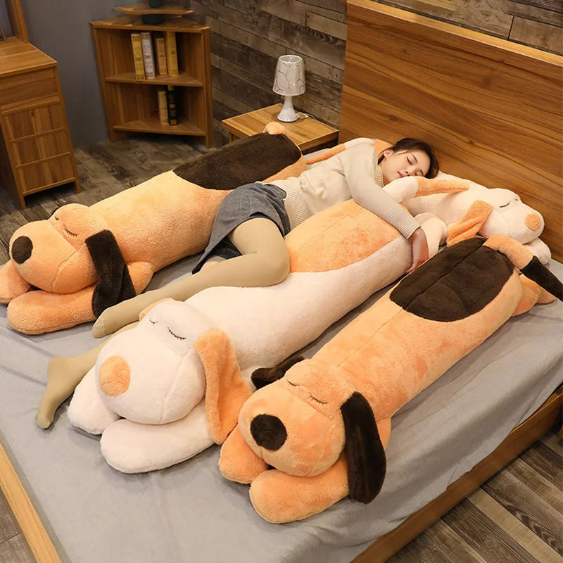 Cute Huge Long Dog Cat Plush Stuffed Animal Super Soft Puppy Hugging Pillow Cushion Decoration Sofa 100/130/150CM Kid Toy Gift Venice Collections