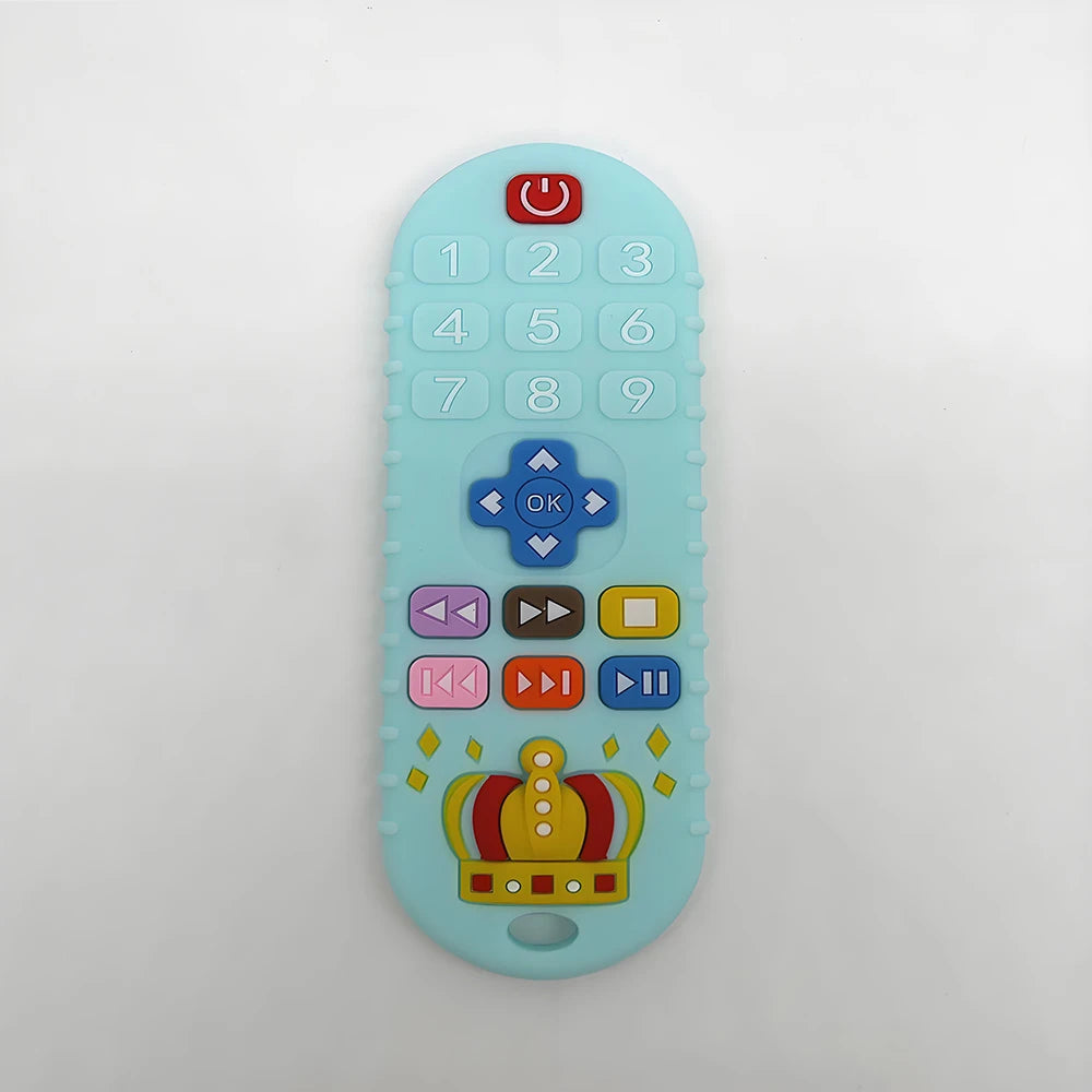 Baby Silicone Teether Set – Remote Control Style Anti-Chew Gloves & Pacifier Toy Venice Collections