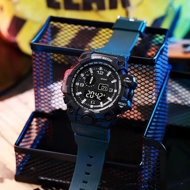 Men's Watch Sports Electronic Wristwatch Large dial Multifunctional Waterproof Venice Collections