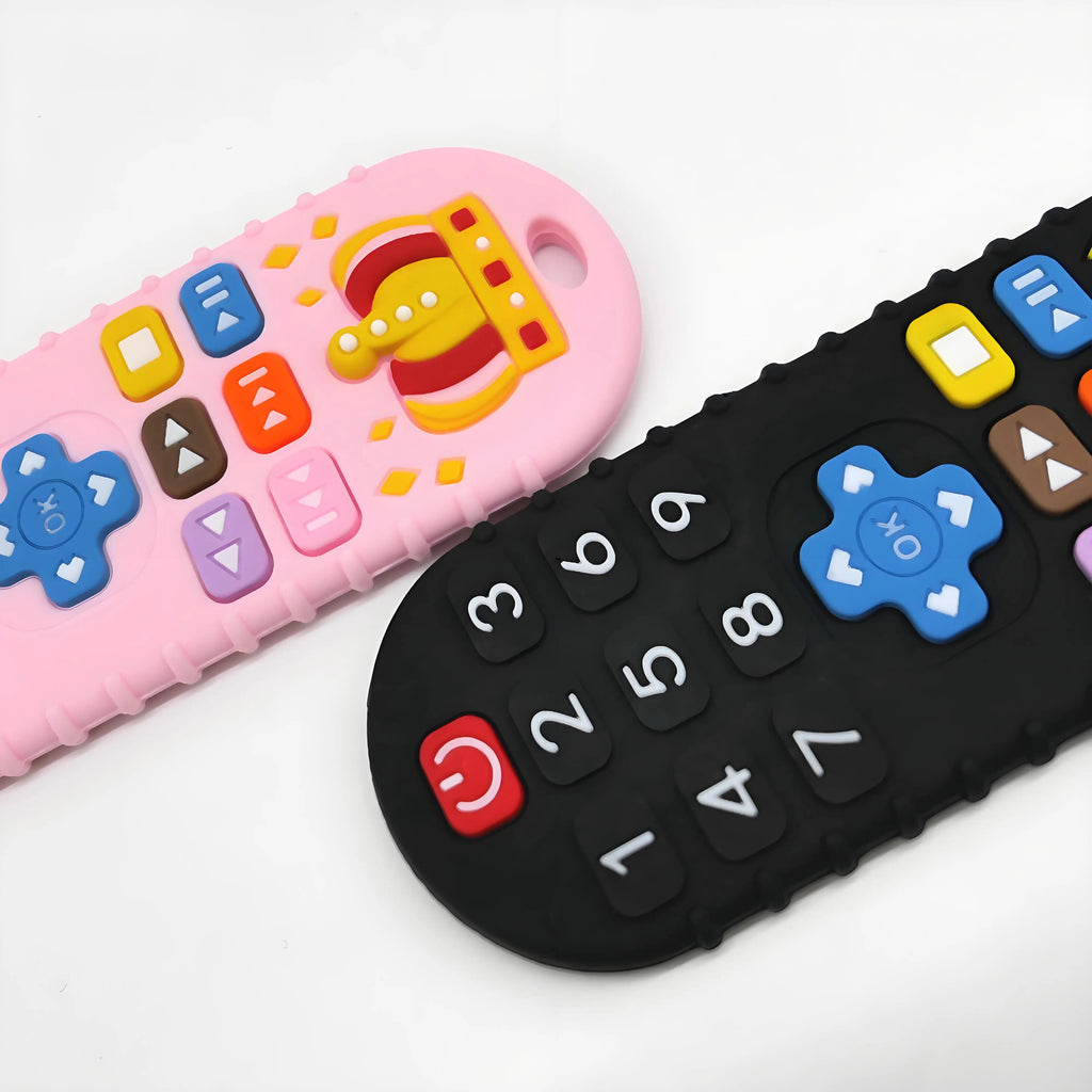 Baby Silicone Teether Set – Remote Control Style Anti-Chew Gloves & Pacifier Toy Venice Collections