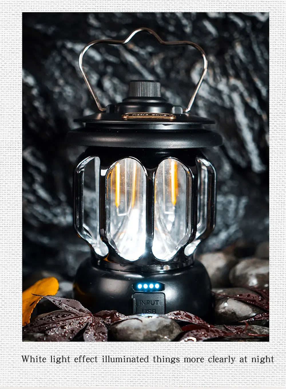 Retro Portable Camping Lantern – 6000mAh, 3 Modes, Vintage Outdoor Light Venice Collections