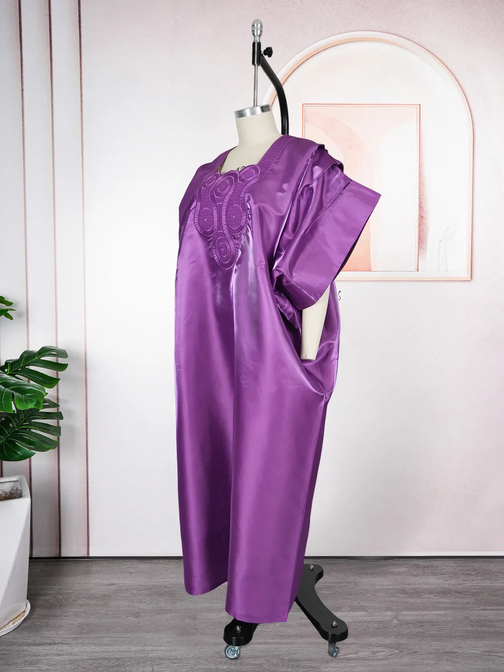 Women’s Dubai Style Satin Caftan – Modest Luxury Evening Dress 2026 Venice Collections