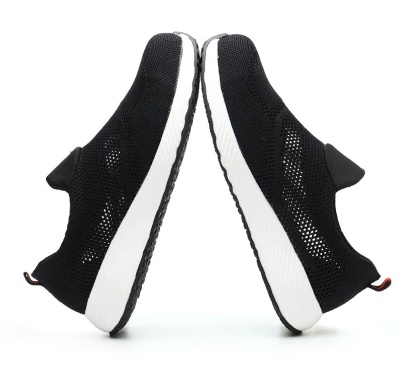 Summer Mesh Light Work Sneakers Steel Toe Protective Work Safety Shoes Men Women Breathable Construction Shoes Work Boots Men Venice Collections