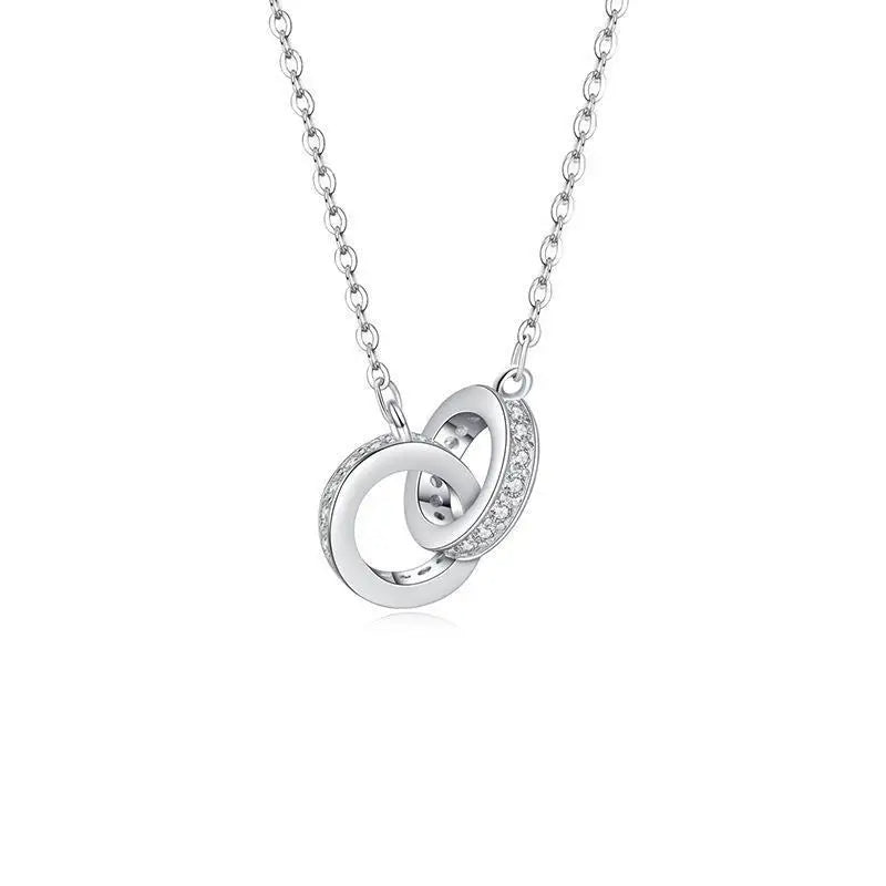 New 925 Sterling Silver Necklace Moissanite Pendant for Women Noble Wedding Jewelry Fine Fashion Party Gift High Quality Venice Collections