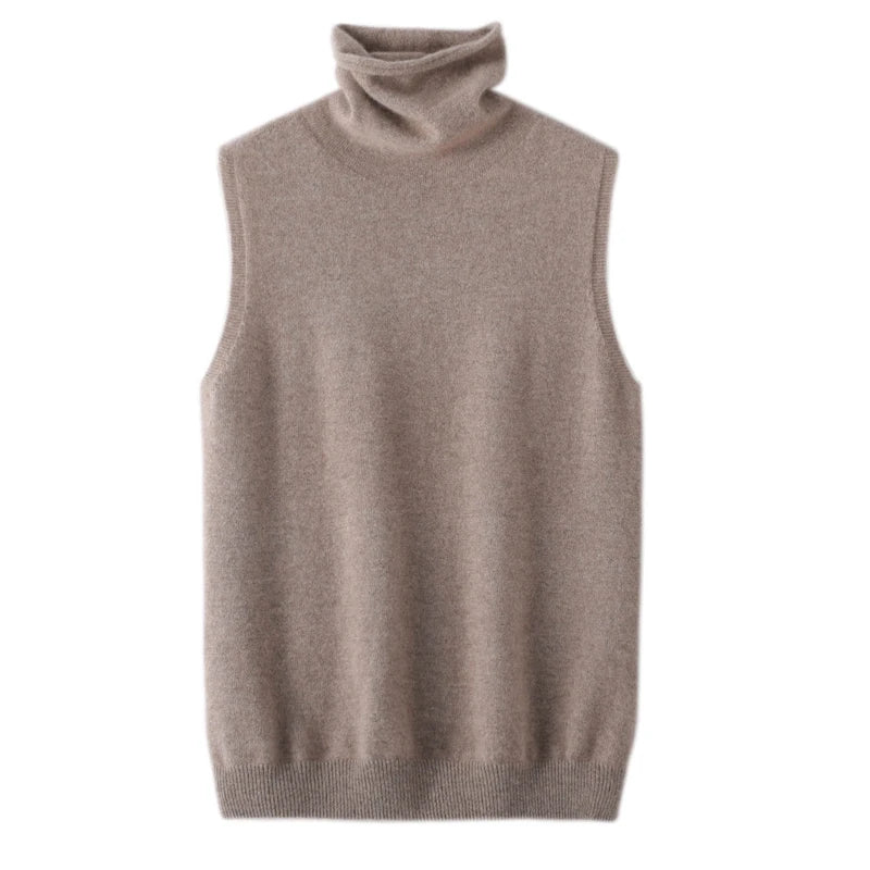 Turtleneck Wool Vest Venice Collections