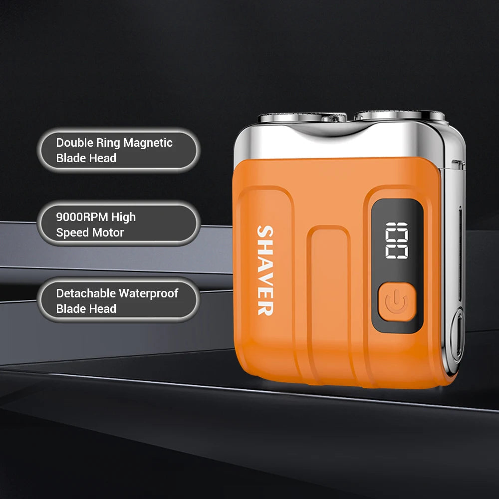 Waterproof Electric Smart Shaver Travel Razor Mini Dual Blade Shaver Venice Collections