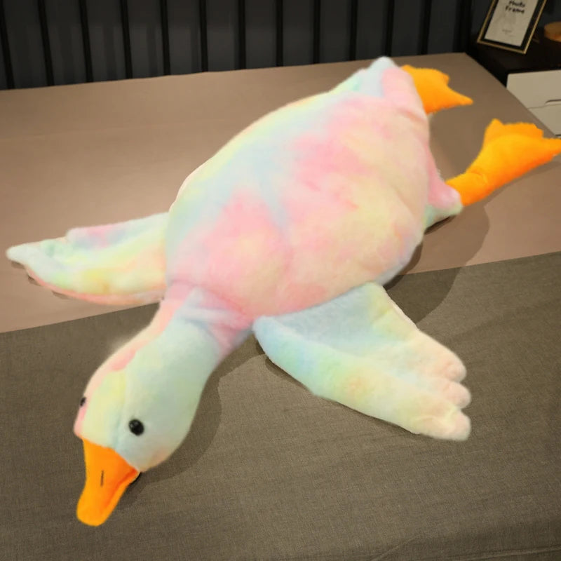 50-190cm Large Brown Hug Stuffed Animal Duck Kawaii Giant Goose Plush Toy Sleeping Pillow Big Soft Doll Party Gift for Boy Girls Venice Collections