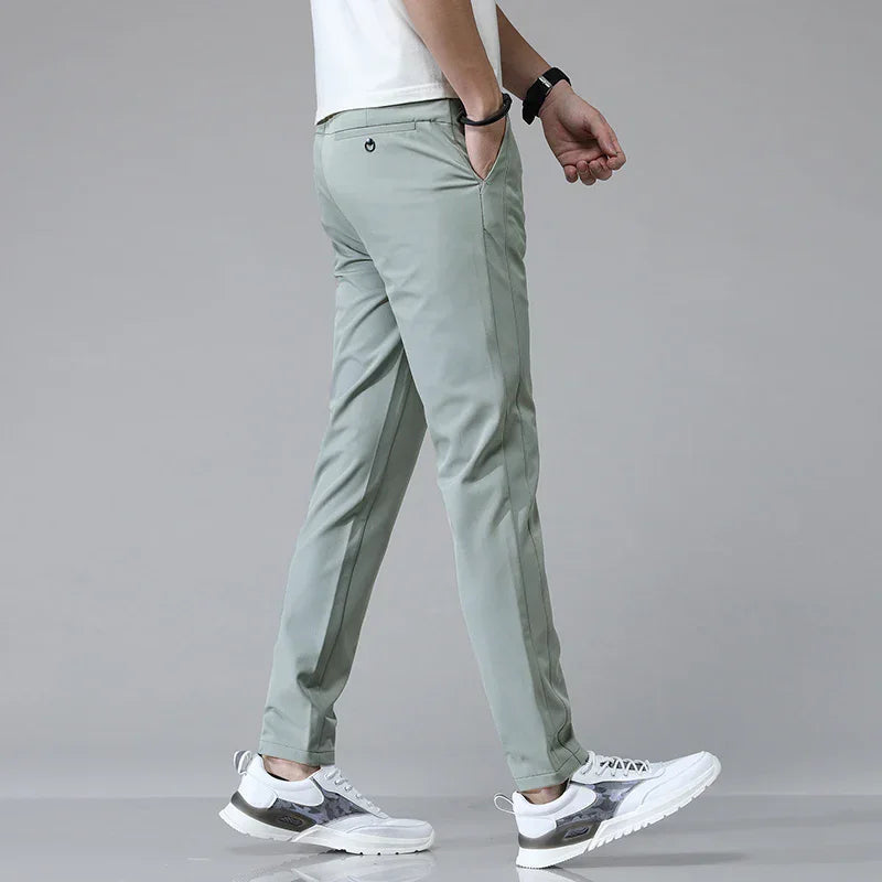 Stretch Slim Straight Casual Pants High Quality Venice Collections