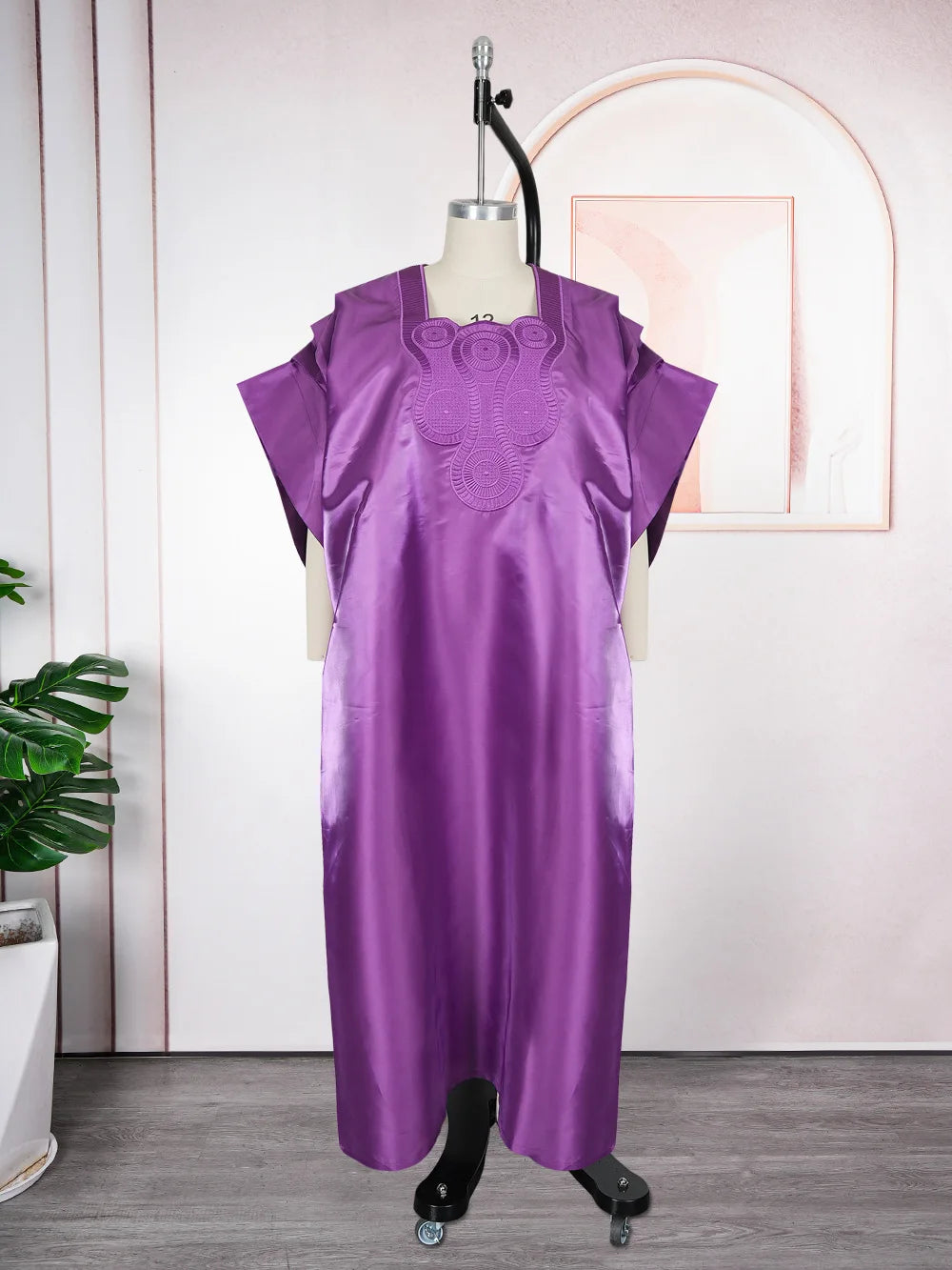 Women’s Dubai Style Satin Caftan – Modest Luxury Evening Dress 2026 Venice Collections