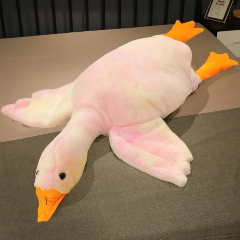 50-190cm Large Brown Hug Stuffed Animal Duck Kawaii Giant Goose Plush Toy Sleeping Pillow Big Soft Doll Party Gift for Boy Girls Venice Collections