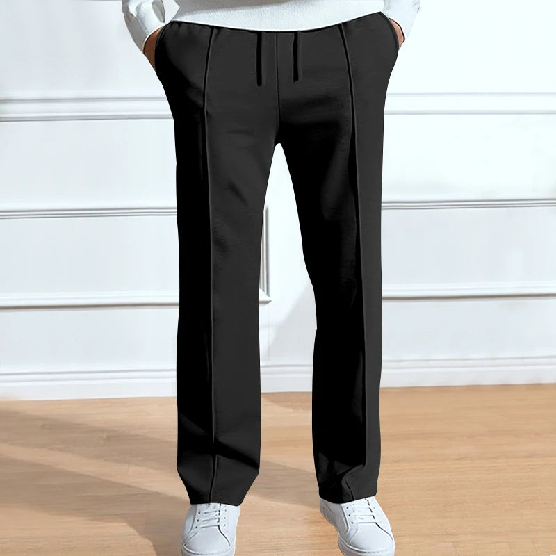 Casual Solid Color Pants – Loose Straight Fit Venice Collections
