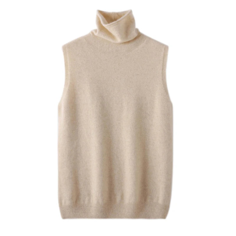 Turtleneck Wool Vest Venice Collections