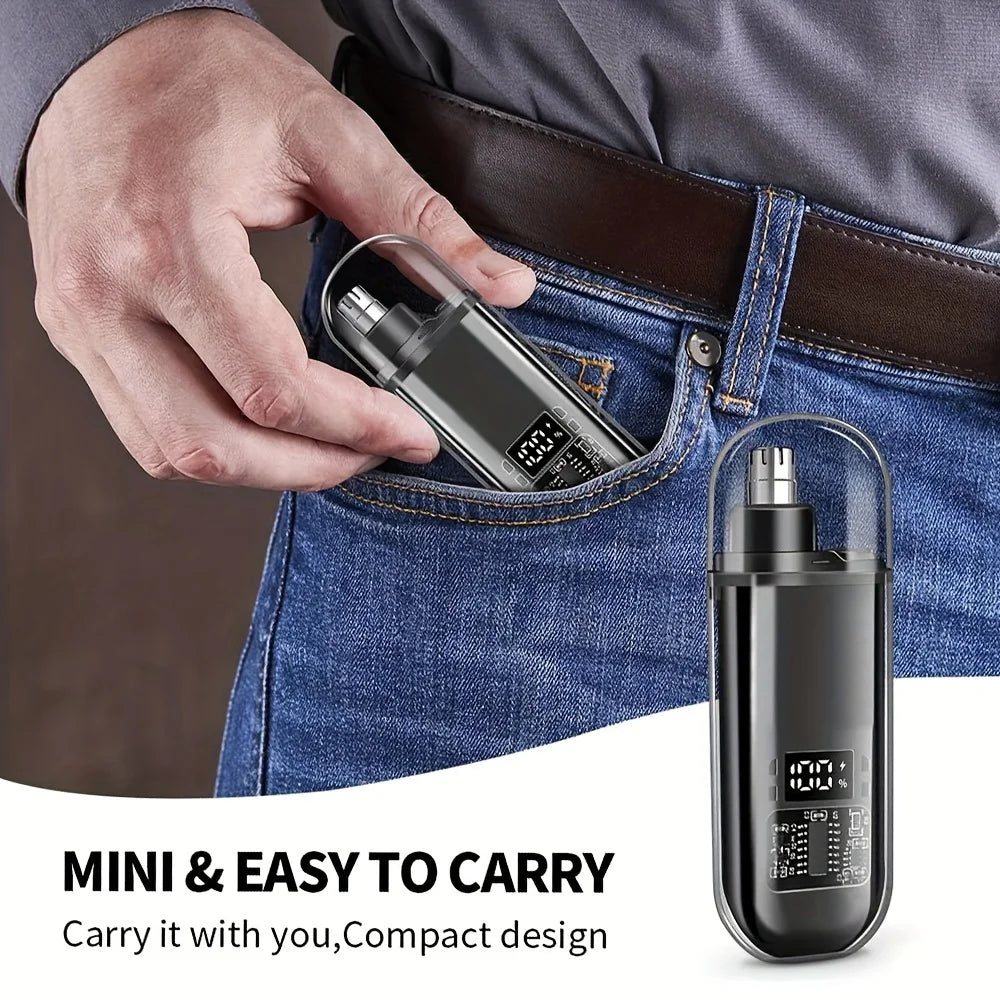Men’s USB Rechargeable Nose & Ear Hair Trimmer – Portable Venice Collections