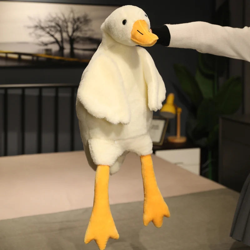 50-190cm Large Brown Hug Stuffed Animal Duck Kawaii Giant Goose Plush Toy Sleeping Pillow Big Soft Doll Party Gift for Boy Girls Venice Collections