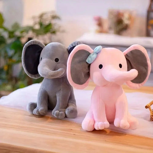 25cm Gray Elephant Plush Toy – Soft Kawaii Stuffed Pillow for Kids & Baby Room Decor Venice Collections