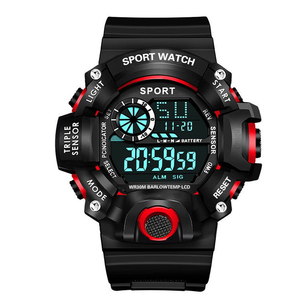 Men's Watch Sports Electronic Wristwatch Large dial Multifunctional Waterproof Venice Collections