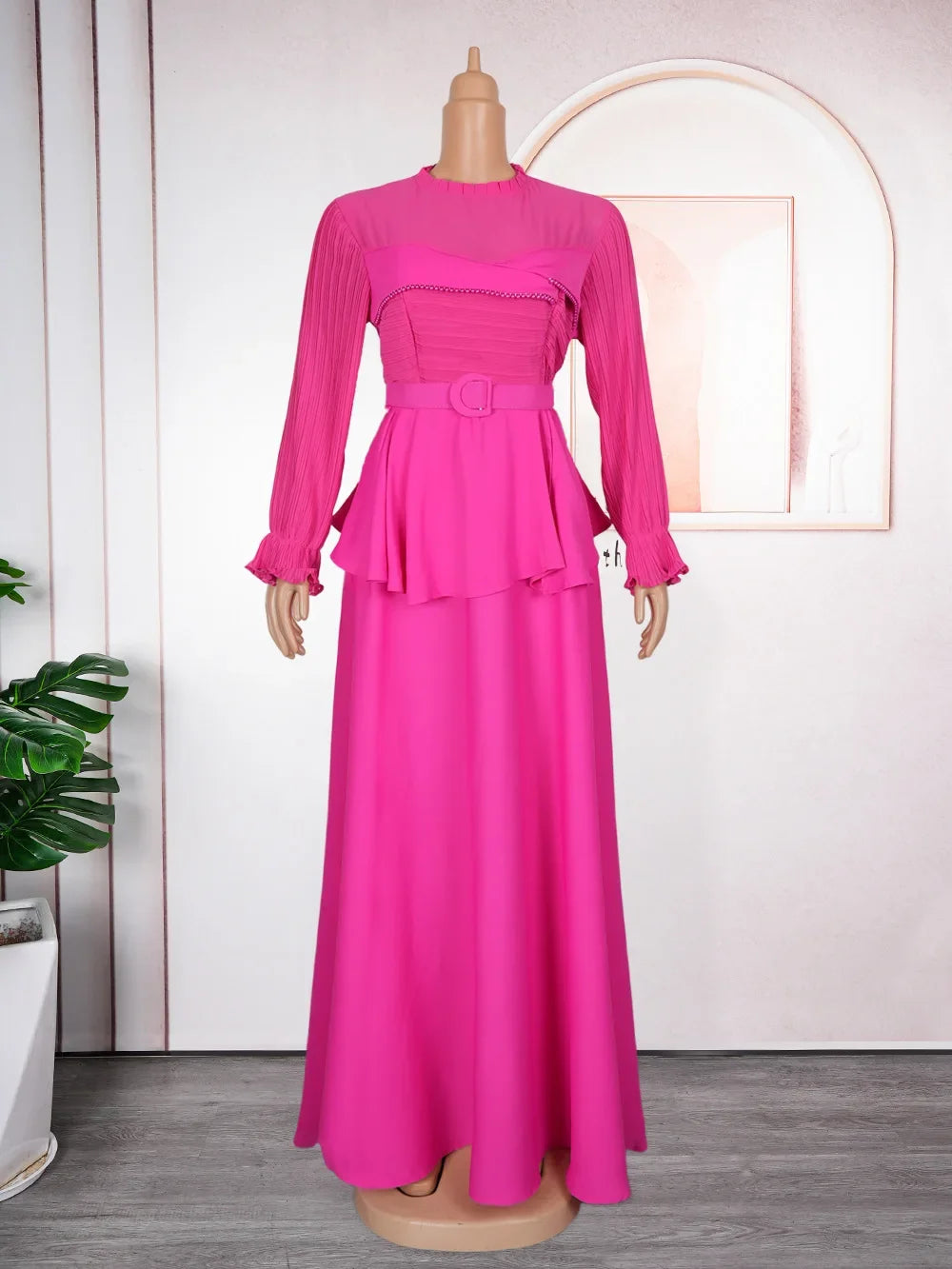 Fashion African Party Dresses for Women New Fashion Ankara Dashiki Chiffon Wedding Gown Elegant Outfits Muslim Dress Abaya Robe Venice Collections