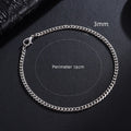 Trendy Cuban Chain Bracelet – Stainless Steel, 3–9mm Unisex Gift Venice Collections