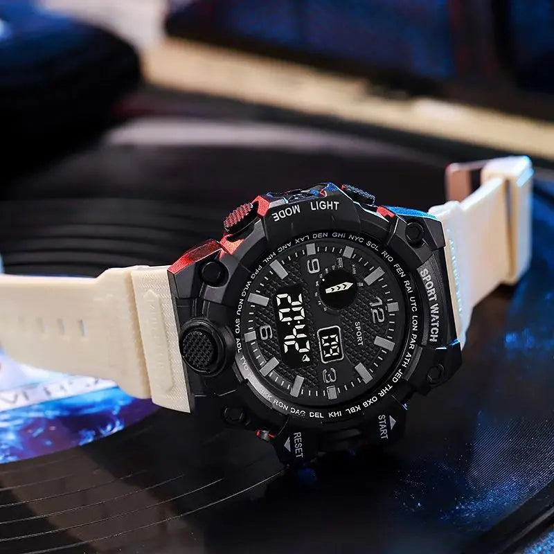 Men's Watch Sports Electronic Wristwatch Large dial Multifunctional Waterproof Venice Collections