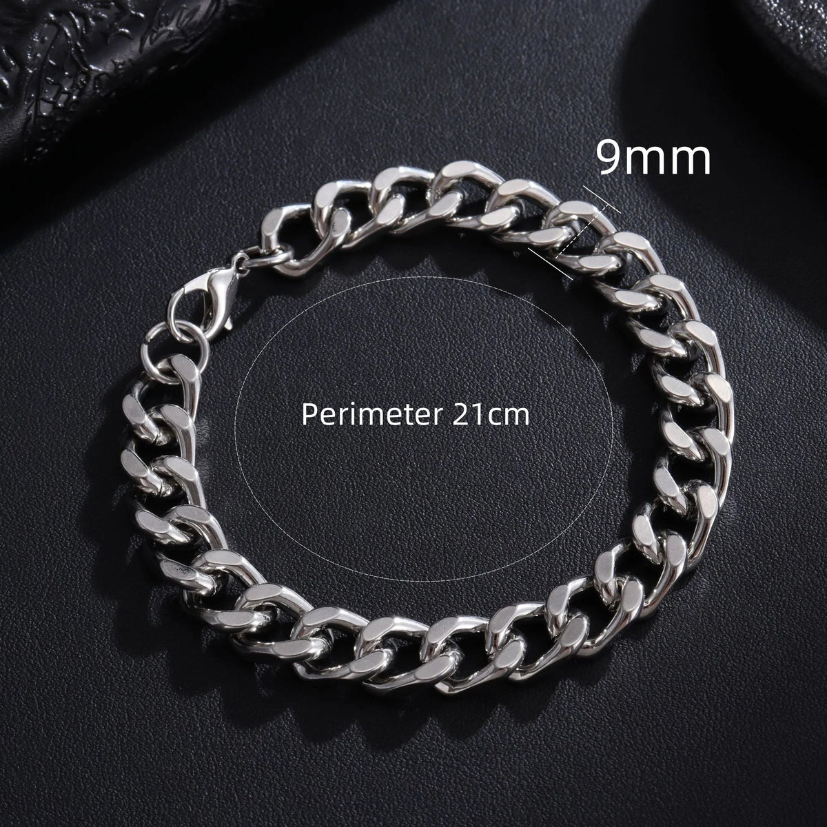 Trendy Cuban Chain Bracelet – Stainless Steel, 3–9mm Unisex Gift Venice Collections