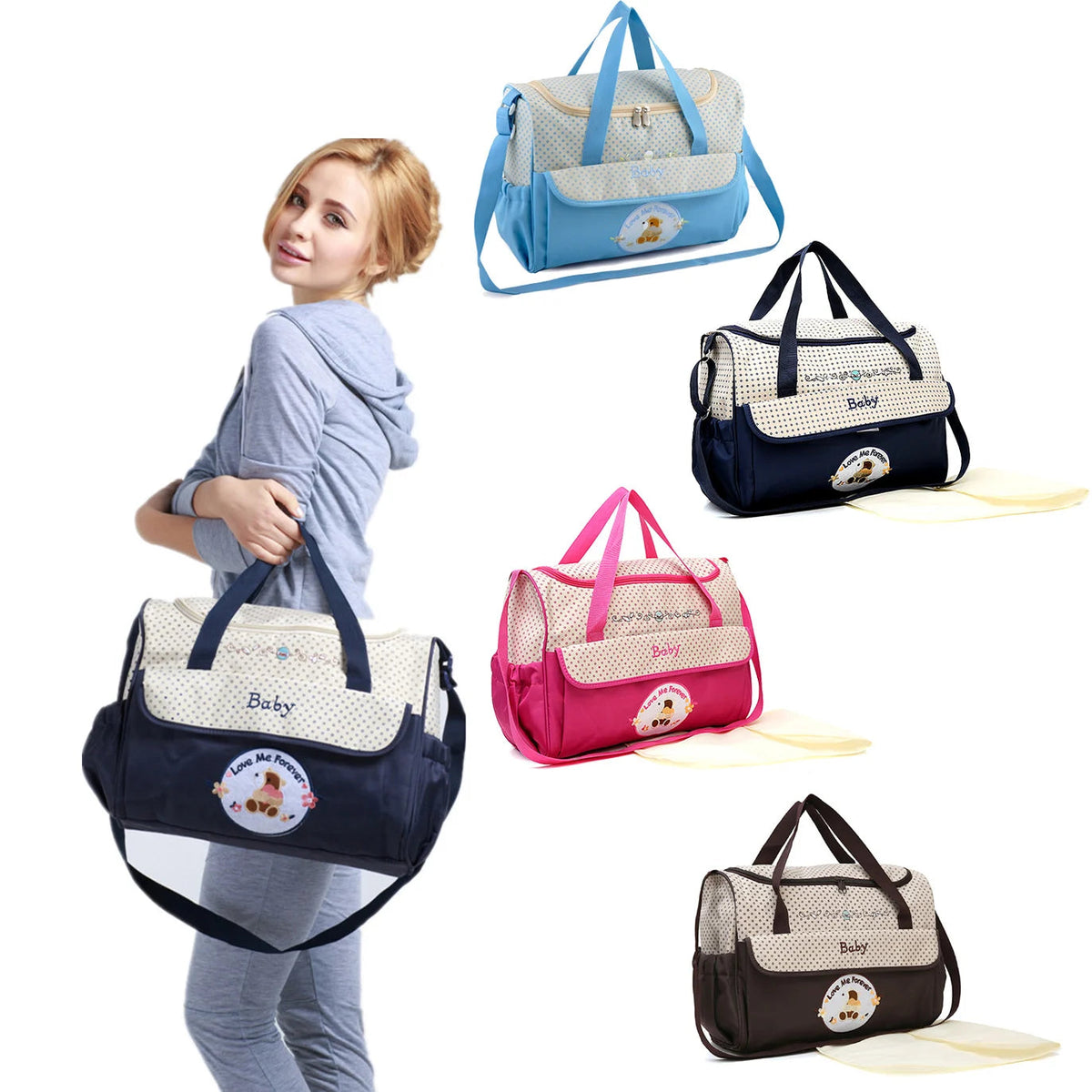 Waterproof Mommy Diaper Bag – Large Cartoon Venice Collections